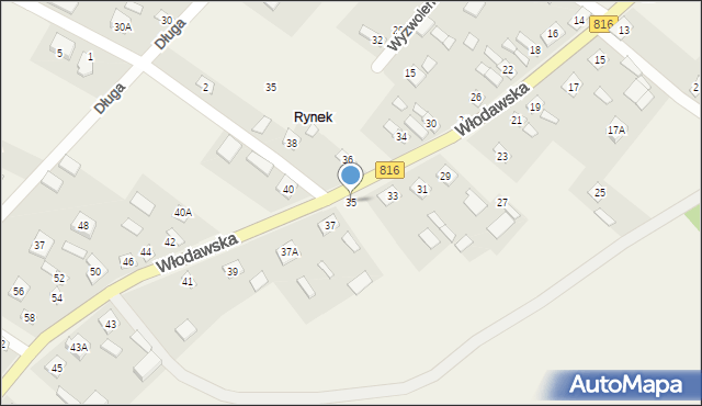 Sławatycze, Włodawska, 35, mapa Sławatycze