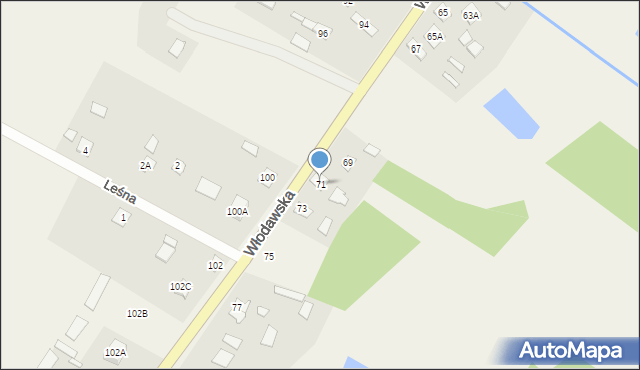 Sławatycze, Włodawska, 71, mapa Sławatycze