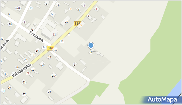 Sławatycze, Włodawska, 9, mapa Sławatycze