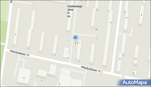 Słupsk, Władysława IV, 4, mapa Słupska