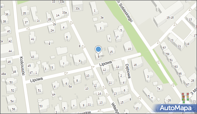 Sopot, Władysława IV, 9, mapa Sopotu