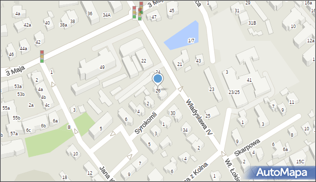 Sopot, Władysława IV, 26, mapa Sopotu