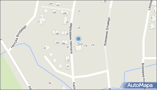 Sulechów, Władysława Hermana, 17, mapa Sulechów