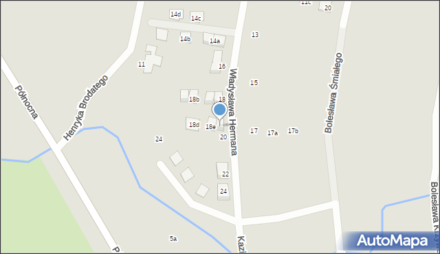 Sulechów, Władysława Hermana, 18f, mapa Sulechów