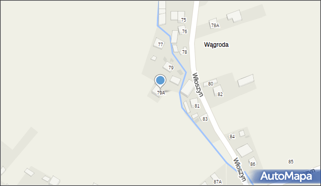 Szczurowa, Włoszyn, 79A, mapa Szczurowa