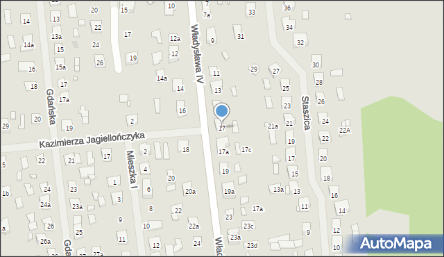 Szczytno, Władysława IV, 17, mapa Szczytno