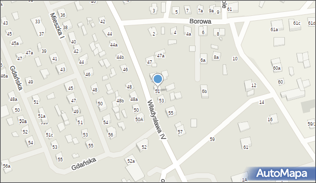 Szczytno, Władysława IV, 51, mapa Szczytno