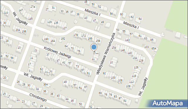 Tarnów, Władysława Warneńczyka, 7, mapa Tarnów