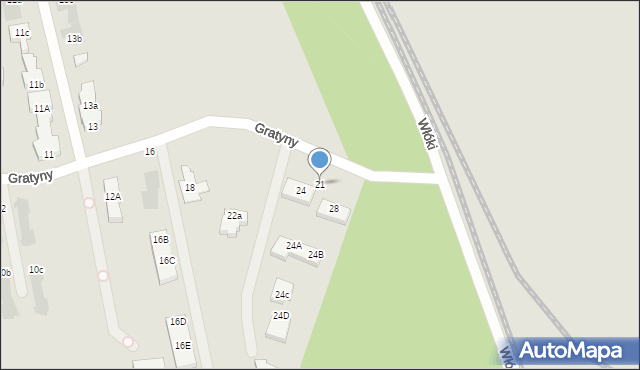 Warszawa, Włóki, 21, mapa Warszawy