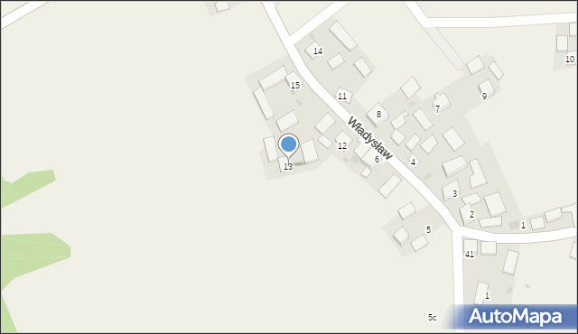 Władysław, Władysław, 13, mapa Władysław