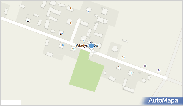 Władysławów, Władysławów, 3, mapa Władysławów