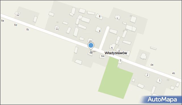 Władysławów, Władysławów, 6B, mapa Władysławów