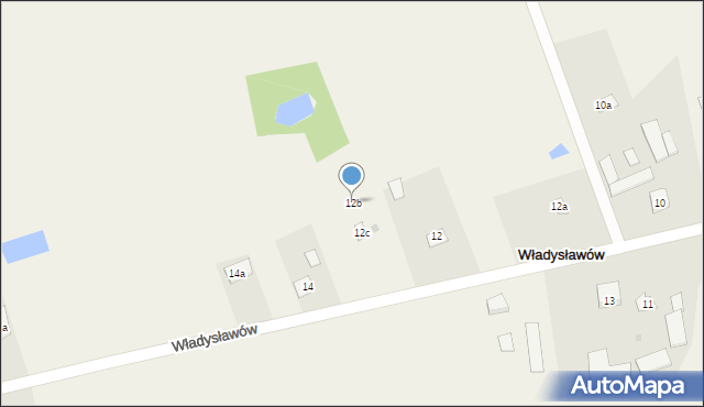 Władysławów, Władysławów, 12b, mapa Władysławów