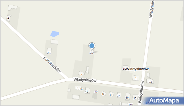 Władysławów, Władysławów, 2/2, mapa Władysławów