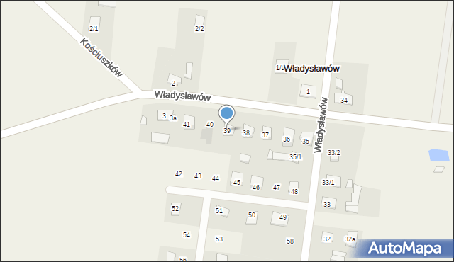 Władysławów, Władysławów, 39, mapa Władysławów