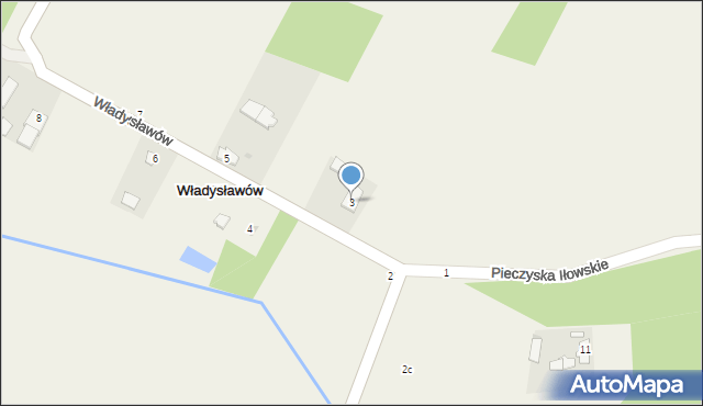 Władysławów, Władysławów, 3, mapa Władysławów