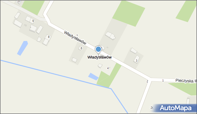 Władysławów, Władysławów, 5A, mapa Władysławów