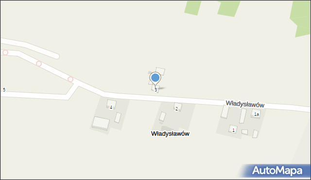 Władysławów, Władysławów, 3, mapa Władysławów