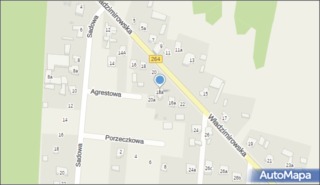 Władzimirów, Władzimirów, 18a, mapa Władzimirów