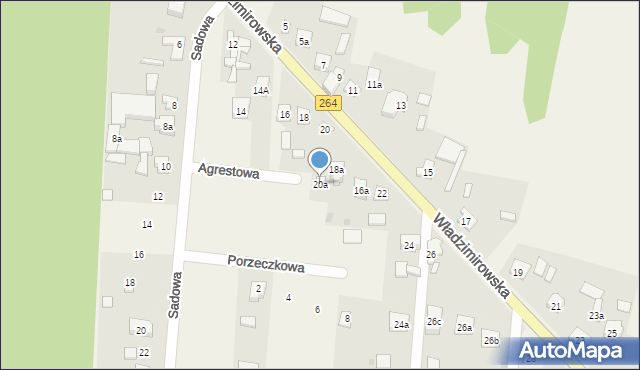 Władzimirów, Władzimirów, 20a, mapa Władzimirów
