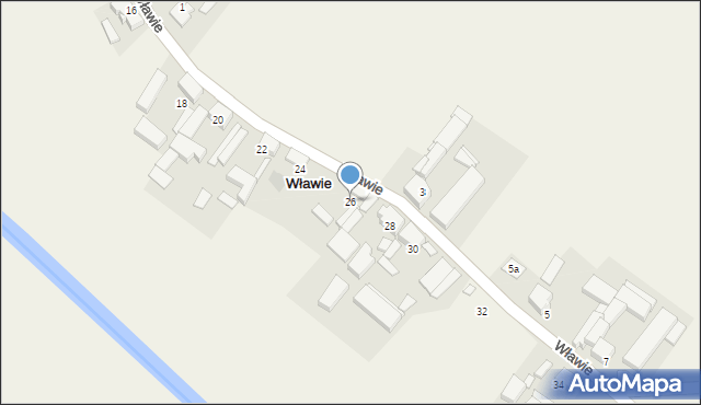 Wławie, Wławie, 26, mapa Wławie