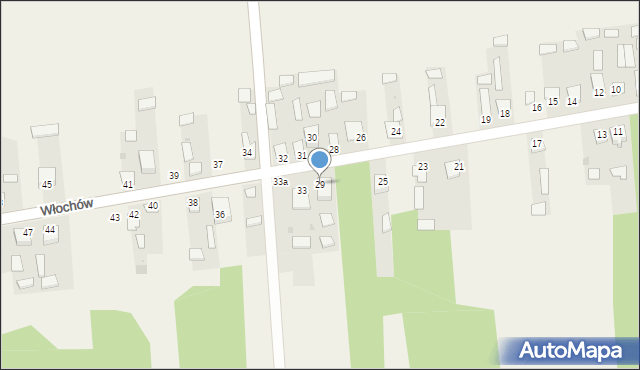 Włochów, Włochów, 29, mapa Włochów