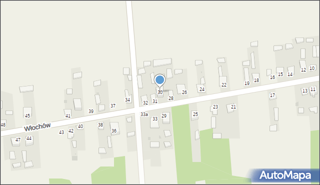Włochów, Włochów, 30, mapa Włochów