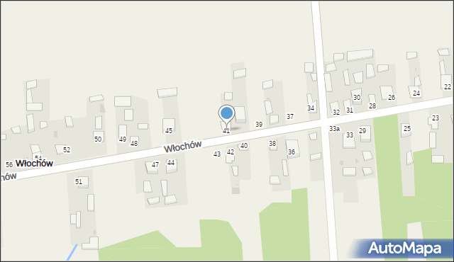 Włochów, Włochów, 41, mapa Włochów
