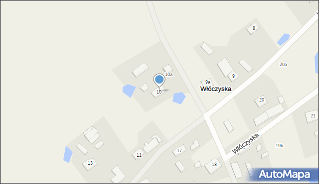 Włóczyska, Włóczyska, 10, mapa Włóczyska