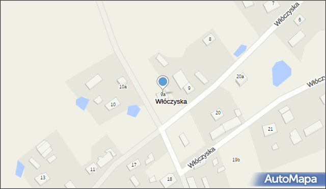 Włóczyska, Włóczyska, 9a, mapa Włóczyska