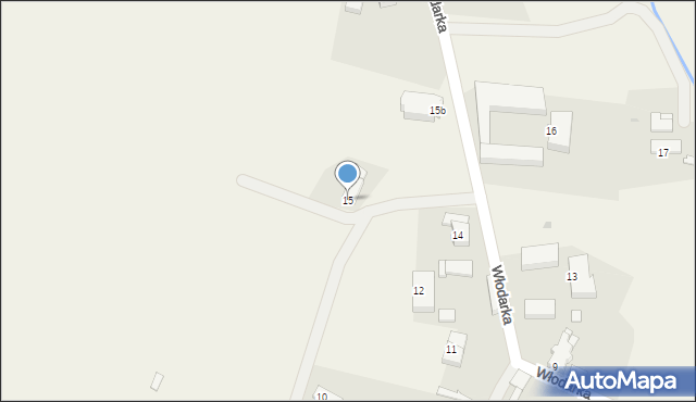 Włodarka, Włodarka, 15, mapa Włodarka