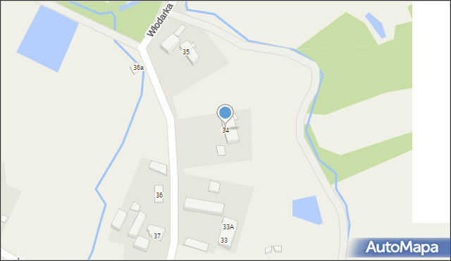 Włodarka, Włodarka, 34, mapa Włodarka