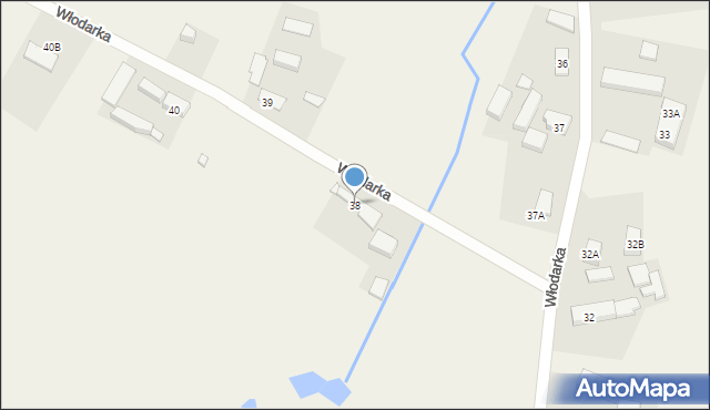 Włodarka, Włodarka, 38, mapa Włodarka