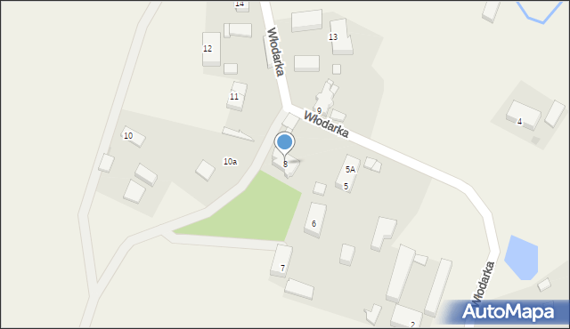 Włodarka, Włodarka, 8, mapa Włodarka