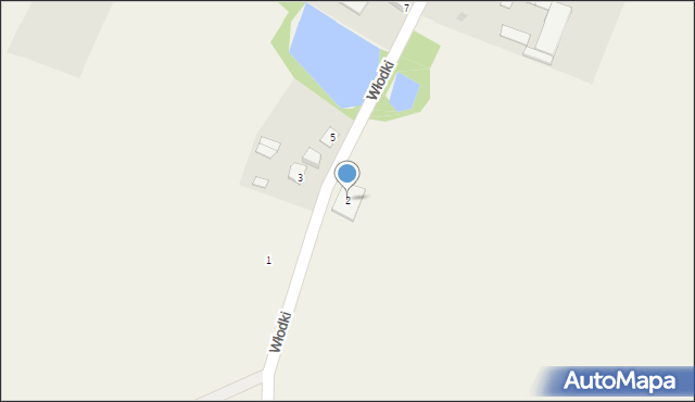 Włodki, Włodki, 2, mapa Włodki