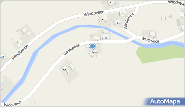 Włodowice, Włodowice, 10, mapa Włodowice
