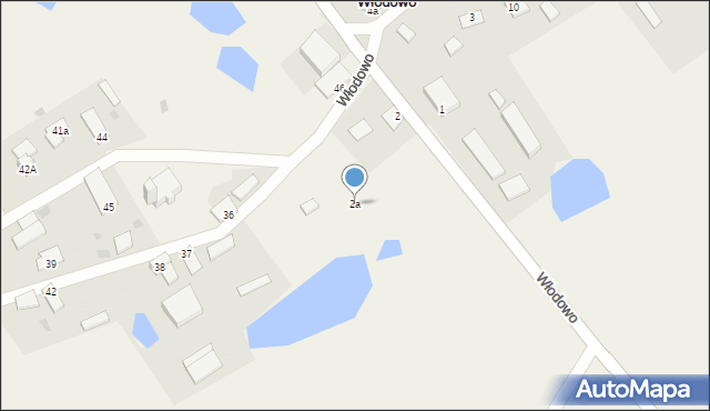 Włodowo, Włodowo, 2a, mapa Włodowo