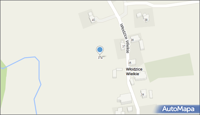 Włodzice Wielkie, Włodzice Wielkie, 37a, mapa Włodzice Wielkie