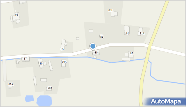 Włodzice Wielkie, Włodzice Wielkie, 83a, mapa Włodzice Wielkie