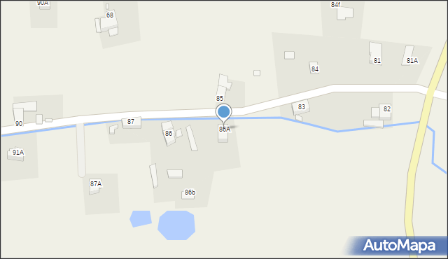 Włodzice Wielkie, Włodzice Wielkie, 86A, mapa Włodzice Wielkie