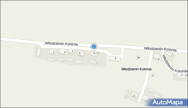 Włodzienin-Kolonia, Włodzienin-Kolonia, 7, mapa Włodzienin-Kolonia