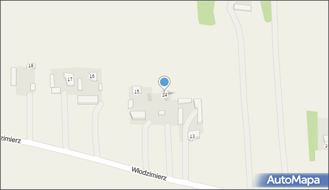 Włodzimierz, Włodzimierz, 14, mapa Włodzimierz
