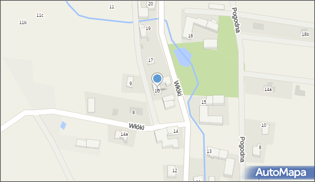 Włóki, Włóki, 16, mapa Włóki