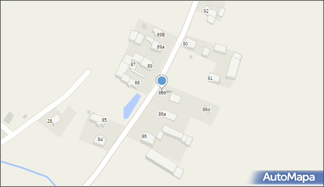 Włóki, Włóki, 86b, mapa Włóki