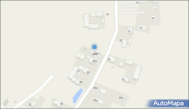 Włóki, Włóki, 89B, mapa Włóki