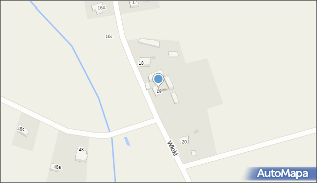 Włoki, Włoki, 19, mapa Włoki