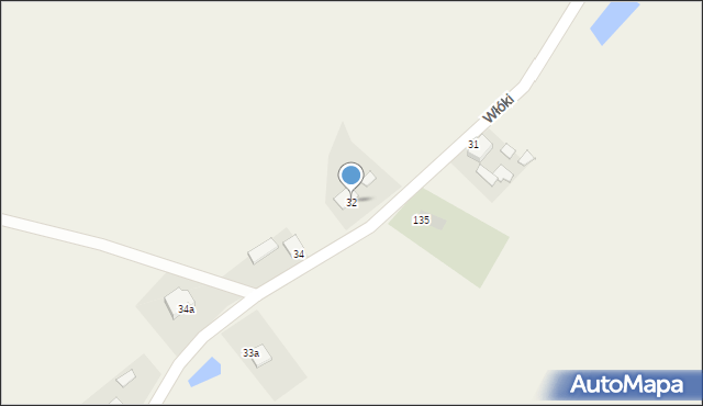 Włóki, Włóki, 32, mapa Włóki