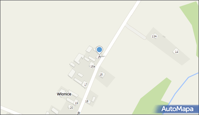 Wlonice, Wlonice, 15, mapa Wlonice