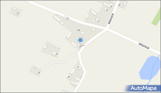 Wlonice, Wlonice, 24, mapa Wlonice
