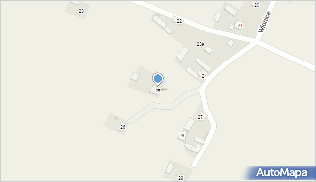 Wlonice, Wlonice, 25, mapa Wlonice